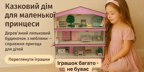 Казкові лялькові будиночки для дівчаток