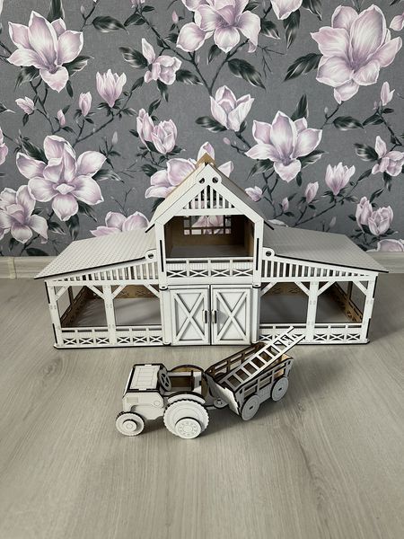 Конюшня шляйх, для коників, загін, Schleich + у подарунок Тракторець 49 фото