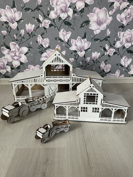 Конюшня шляйх, для коників, загін, Schleich + у подарунок Тракторець 49 фото