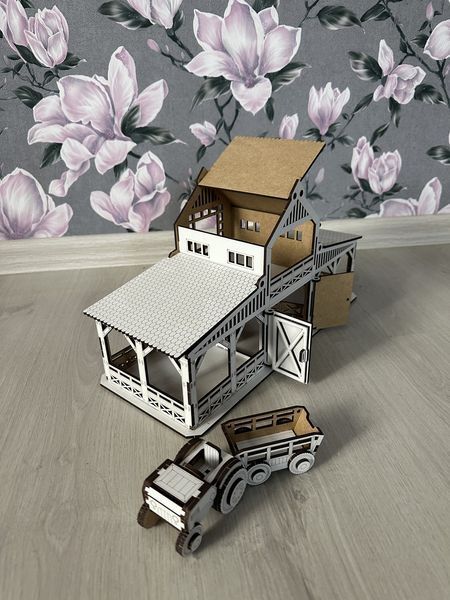 Конюшня шляйх, для коників, загін, Schleich + у подарунок Тракторець 49 фото