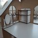 Деревянный двухсторонний самосборный игрушечный домик для кукол на два этажа с мебелью 24 фото 2
